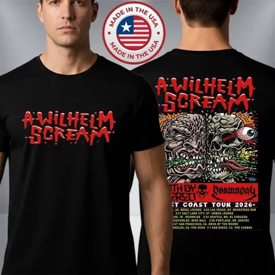 Discover A Wilhelm Scream West Coast Tour 2026 Venue Tee Tour Dates T-Shirt
