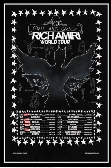 Discover Richamiri World Tour 2026 Poster