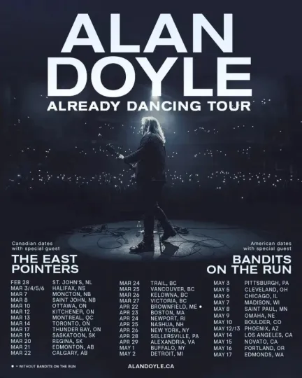Discover ALAN DOYLE Tour 2026 Poster