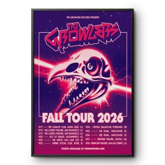 Discover The Growlers Indie Rock Fall Tour 2026 Poster