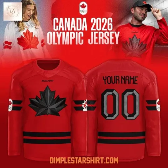 Discover Custom Canada Olympic 2026 Hockey Jersey Men's Fan Gift All Sizes