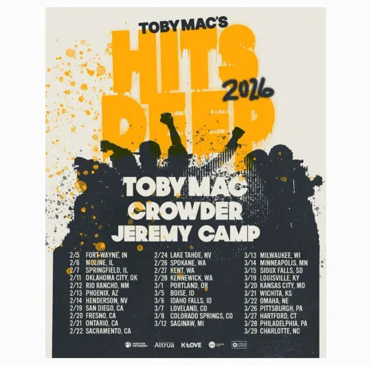 Discover Toby Mac’s Hits Deep Tour 2026 Poster