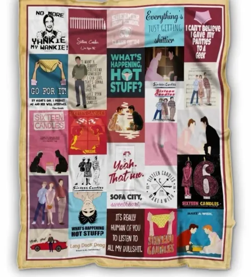 Discover Sixteen-Candles Vintage Samantha Baker Sixteen-Candles Retro Gift Fleece Blanket