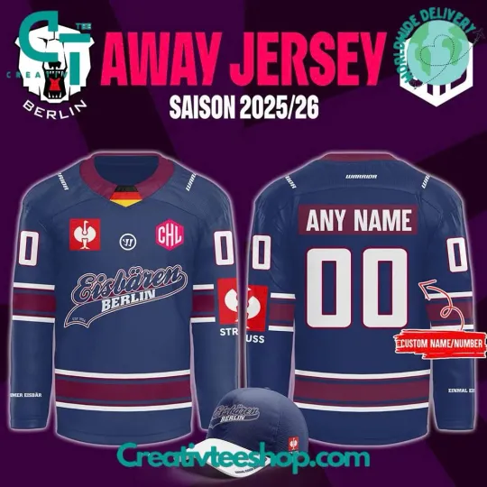 Discover Custom Eisbaren Berlin 2025/26 Men's Hockey Jersey