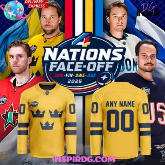 Discover Custom Sweden Ice Hockey Jersey Unisex