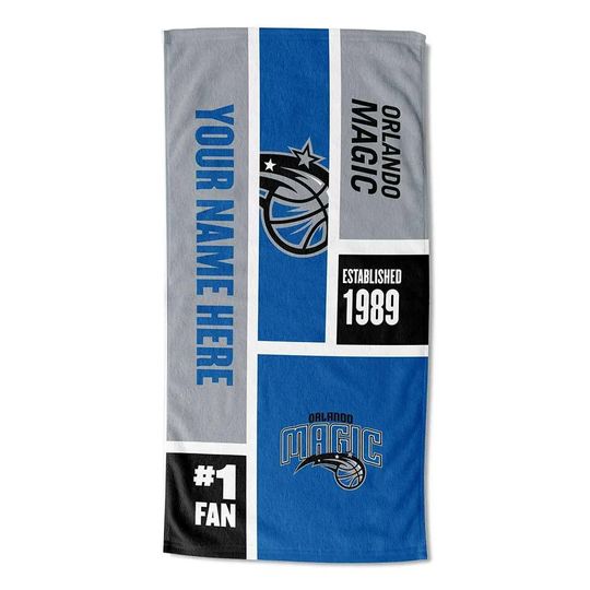 Discover Orlando Magic Beach Towel: Personalized NBA Colorblock Fan Gift