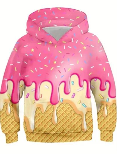 Discover Ice Cream Drip Hoodie 3D For Men Women