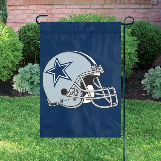 DALLAS COWBOYS GARDEN FLAG APPLIQUE PREMIUM QUALITY FULL SIZE