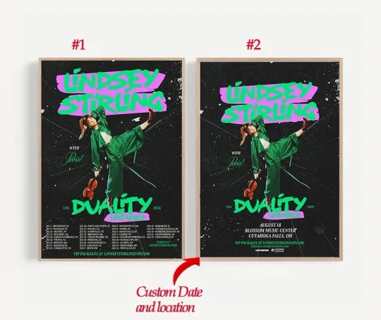 Discover Lindsey Stirling Duality Untamed Tour USA Summer 2026 Poster