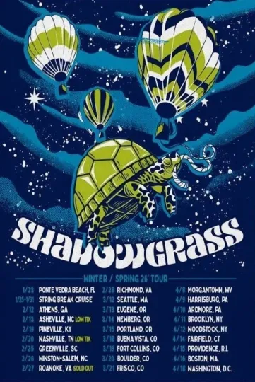 Discover Poster Shadowgrass Winter Spring 2026 Tour