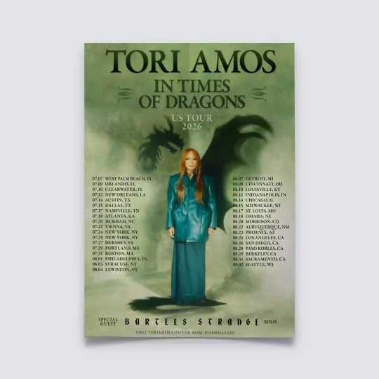 Discover Tori Amos In Times of Dragons US Tour 2026 Poster
