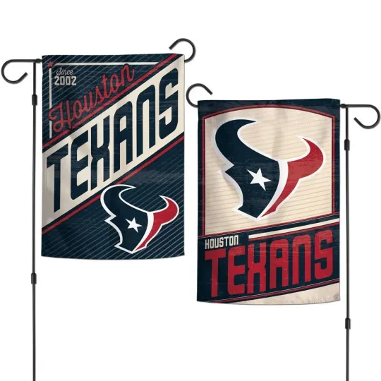 Discover HOUSTON TEXANS RETRO SINCE 2002 12"X18" 2 SIDED GARDEN FLAG WINCRAFT