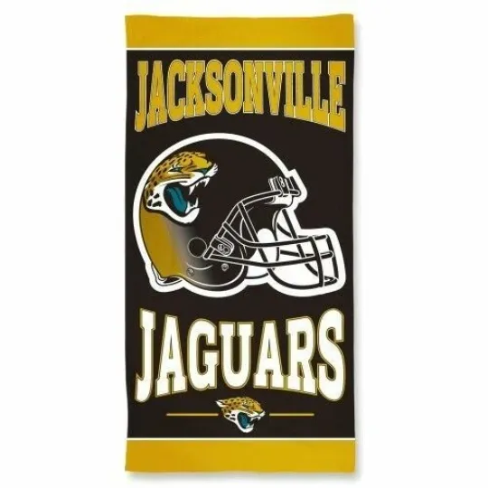 football Jacksonville "Helmet" Beach Towel