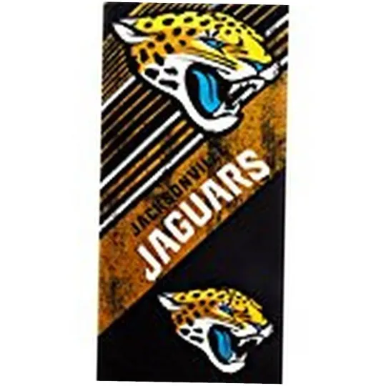 football Jacksonville "Diagonal" Beach Towel