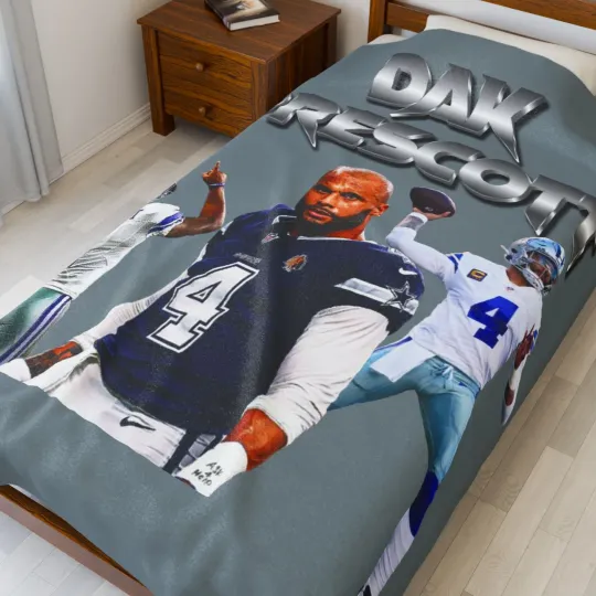 Discover Dak Prescott Velveteen Plush Blanket