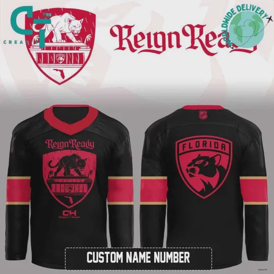 Personalized Florida Panthers “Reign Ready” Hockey Jersey