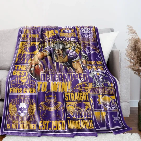 Discover Football Fans Blanket, City Sports Gifts for Team Fans, Sports Stuf...