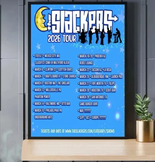 Discover The Slackers Tour 2026 Poster
