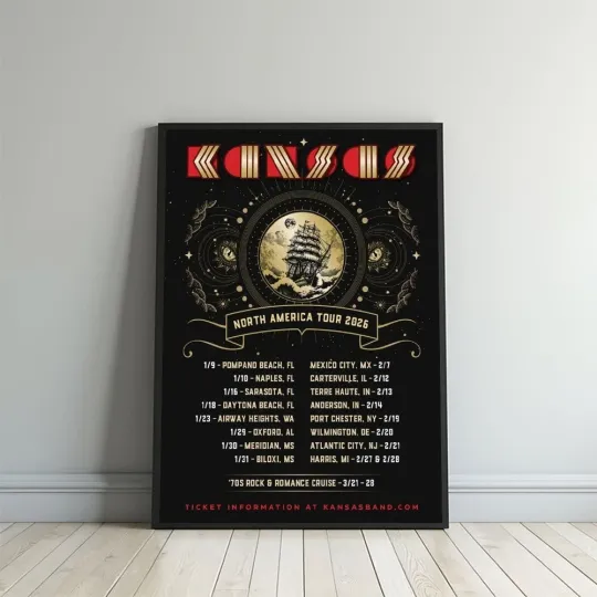 Discover Kansas 2026 North American Tour Poster