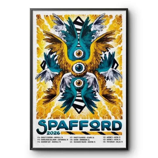 Discover Spafford Winter Tour 2026 Concert Poster