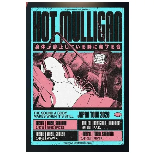 Discover Mulligan Live Japan Tour 2026 May Concert Poster