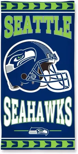 Discover WinCraft football Seattle Football Beach Towel
