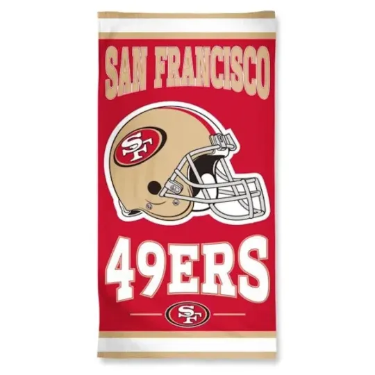football San Francisco Football  Beach Towel