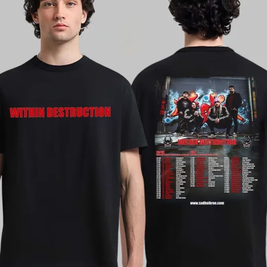 Discover Within Destruction 2026 World Tour Europe UK And USA Schedule Dates T-Shirt