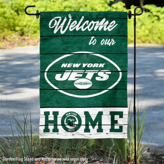 Discover NY Jets Welcome Home Decorative Official Garden Yard Banner Flag