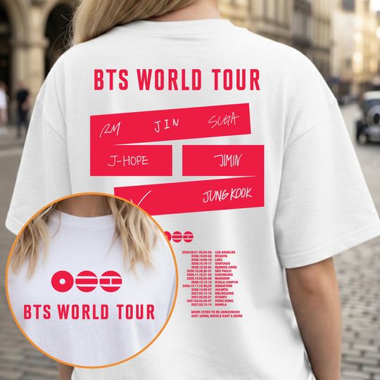 Discover World Tour 2026 Shirt, B.T.S Concert 2026 Shirt, Army Fan Gift, Bangtan Comeback Sweater, B.T.S Merch, Gift For Fan