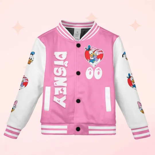 Discover Personalized Donald & Daisras Fat Tuesday Parade Winnie The Pooh Baseball Jacket