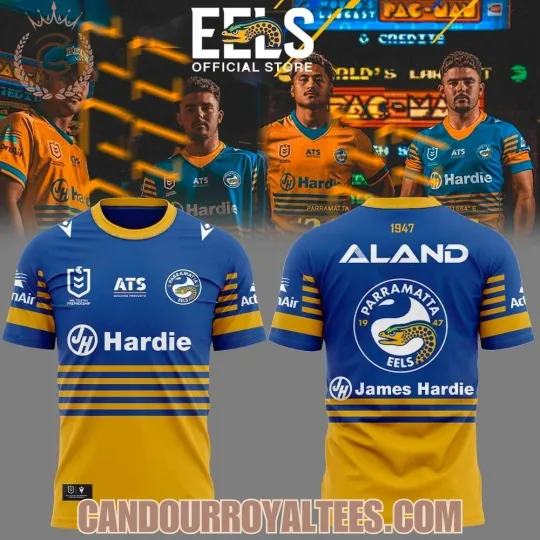 Discover Parramatta Eels 2026 Blue and Gold 3D Unisex T-Shirt