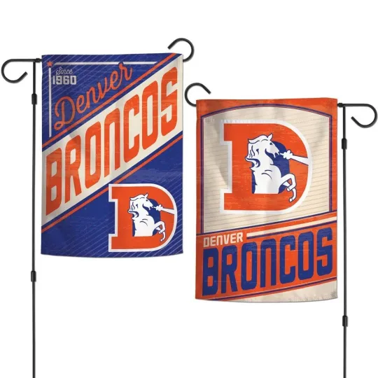 DENVER BRONCOS 2/SIDED GARDEN FLAG FROM WINCRAFT