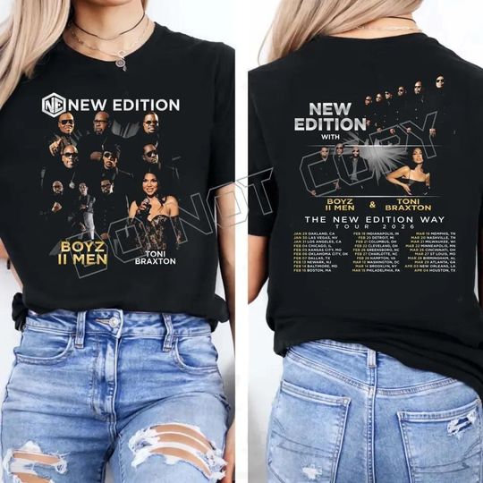 New Edition Way Tour 2026 T-Shirt, R&B Concert Tee