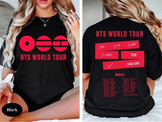 Comfort Colors BTS Shirt, Retro BTS World Tour 2026 Merch Gifts, Bangtan Come Back Shirt For Army, BTS Army 2-Sides Tee Gift