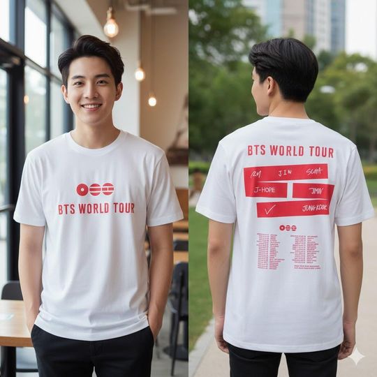 BTS World Tour 2026 T-Shirt, Army Fan Concert Gift