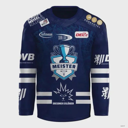 Personalized Dresdner Eislöwen Meister Hockey Jersey