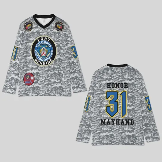 Discover Personalized Columbus Cottonmouths Fort Benning Night Hockey Shirt Fullsize