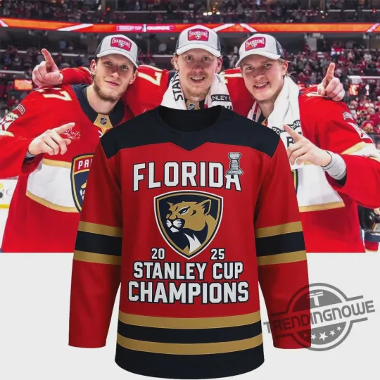 Stanley Cup Champions Florida Panthers Hockey Jersey