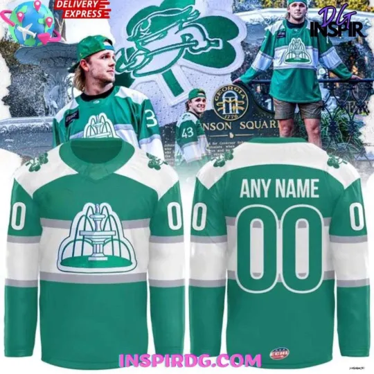 Discover Personalized Savannah Ghost Pirates St. Patrick’s Day 2025 Hockey Shirt