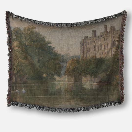 Discover Pride & Prejudice Pemberley Woven Cotton Tapestry Blanket Wall Hanging Dark Academia Reading Throw Regency Moody Viral Mr Darcy hand flex