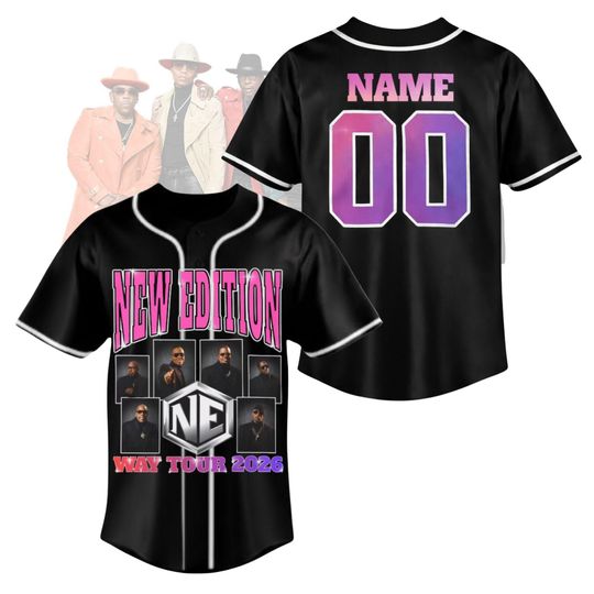 Custom The New Edition Way Tour 2026 Baseball Jersey, NE4LIFE Tour, New Edition Shirt, Retro R&B Concert Tee, NE Concert Merch, Music Fan