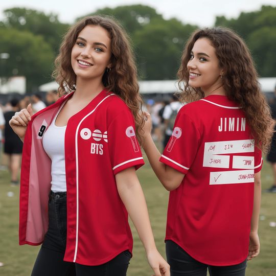 Custom Bts Baseball Jersey, Custom 2026 Tour comeback shirt  For fans Teen Girl Women