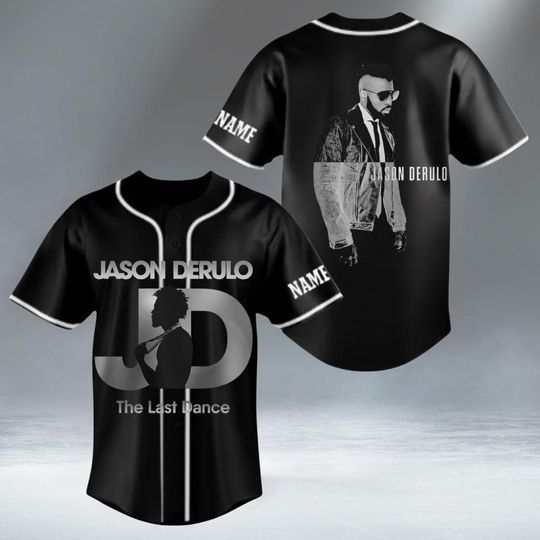Discover Custom Jason Derulo Concert World Tour 2026 Baseball Jersey, The Last Dance Inspired Music And Concert Lover Tee, Music Fan