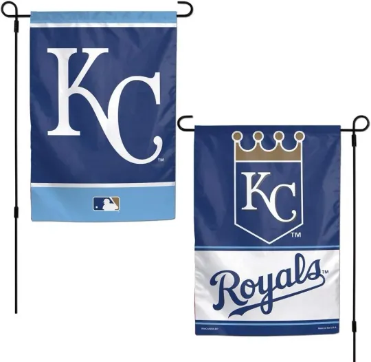 Discover Kansas City Baseball Double Sided Garden Flag