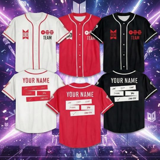 Discover Custom Tour Kpop comeback Baseball Jersey, Custom Baseball Jersey For Teen Girl Women Baseball Kpop Fans, World Tour 2026 world tour Jersey