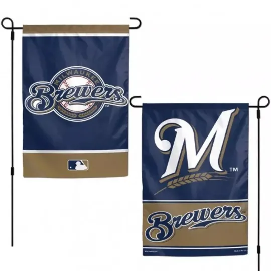 Milwaukee Baseball Garden Style 2 Sided Flag