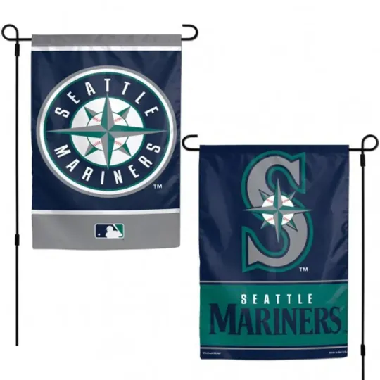 Discover Seattle Baseball Garden Style Double Sided Flag