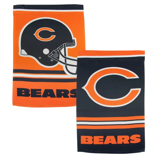 Discover football Chicago Double Sided Garden Flag in Team Colors, 12 x 18-Inch