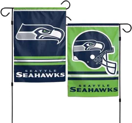 Discover football Seattle Double Sided Garden Flag